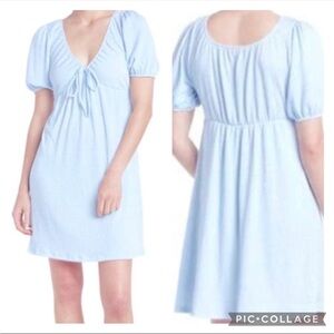 💙Good Luck Gem Baby Blue Y2K Mini Dress Medium💙